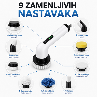 Električna Četka za Čišćenje 9 u 1