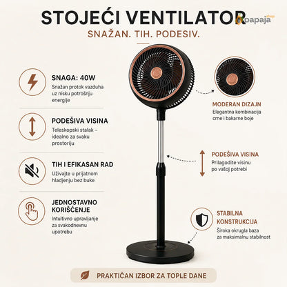 Tornado Ventilator 40W — Podesiva Visina