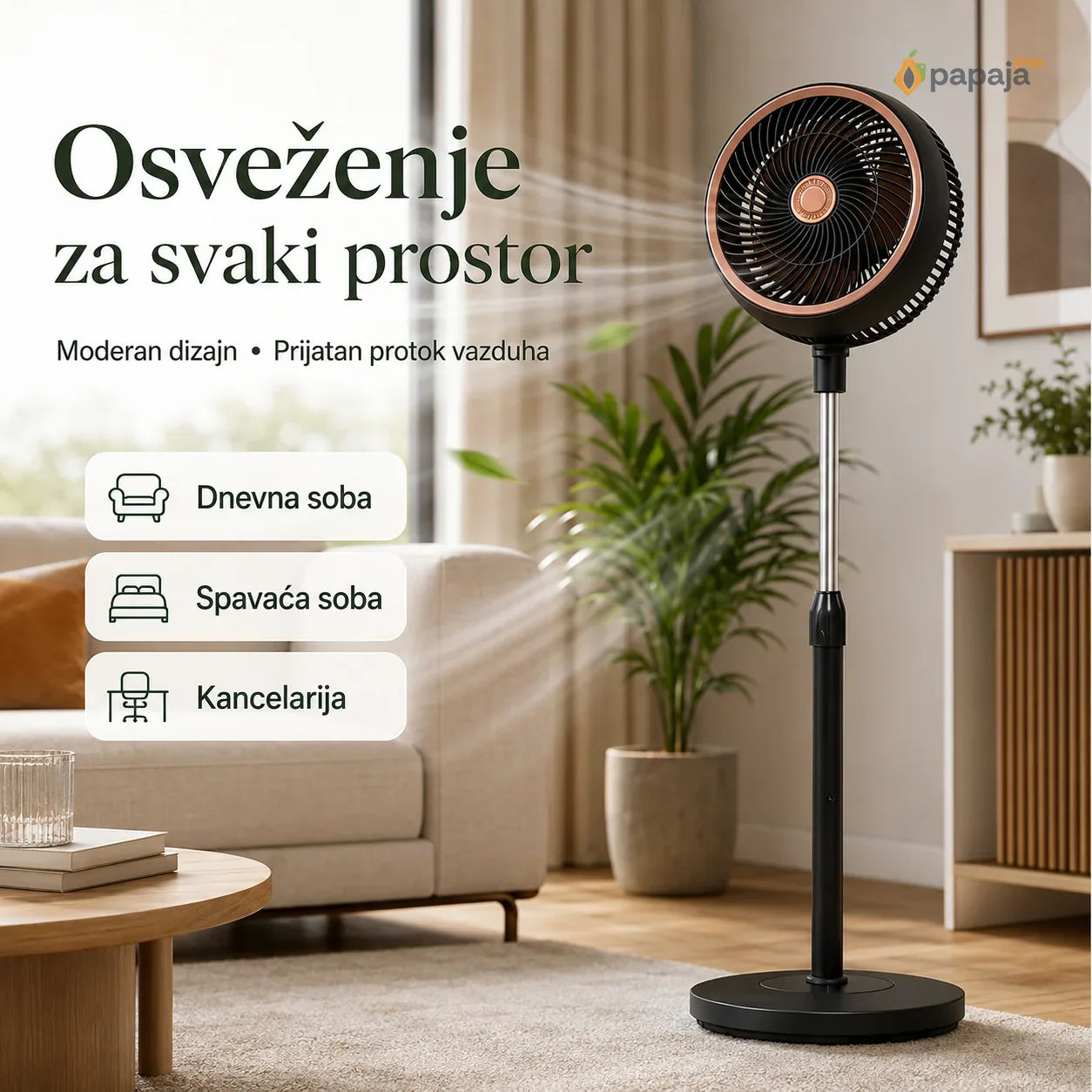 Tornado Ventilator 40W — Podesiva Visina