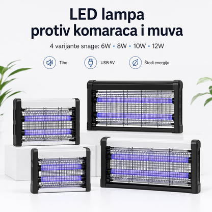Električna lampa protiv komaraca — UV zamka za insekte za dom i dvorište